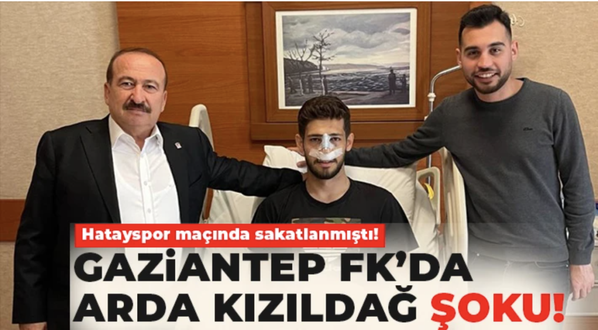 Hatayspor maçında sakatlanan Arda Kızıldağ ameliyat oldu