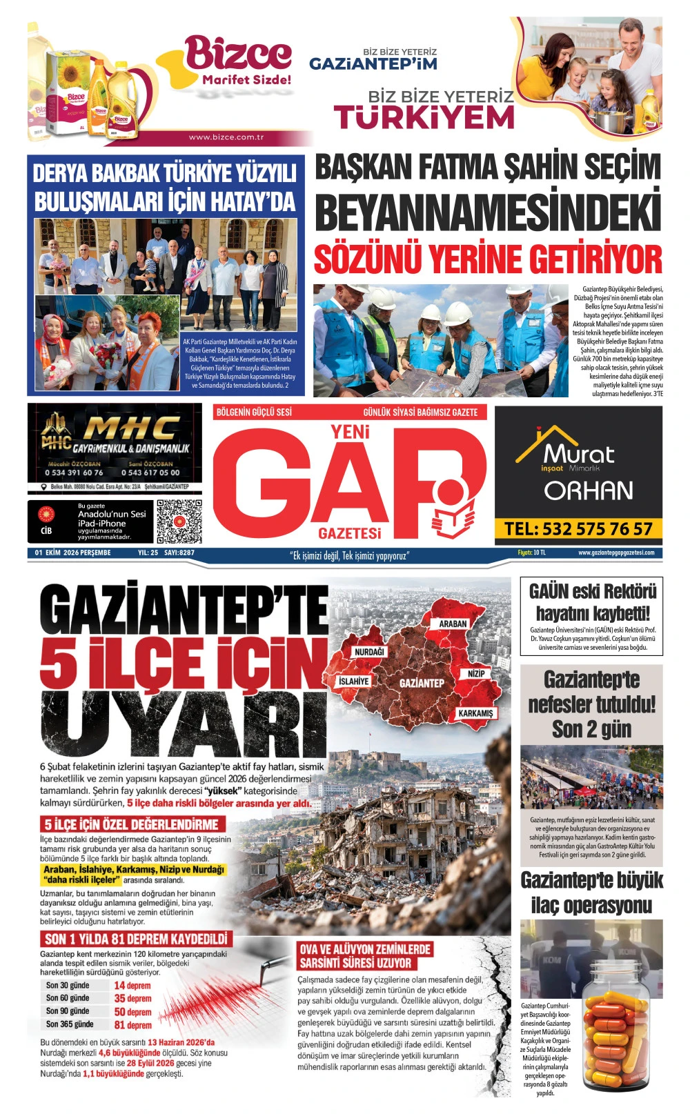 01 EKİM 2026