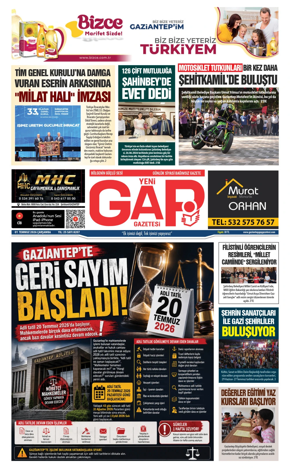 01 TEMMUZ 2026