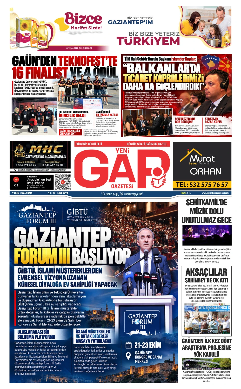 09 EKİM 2026