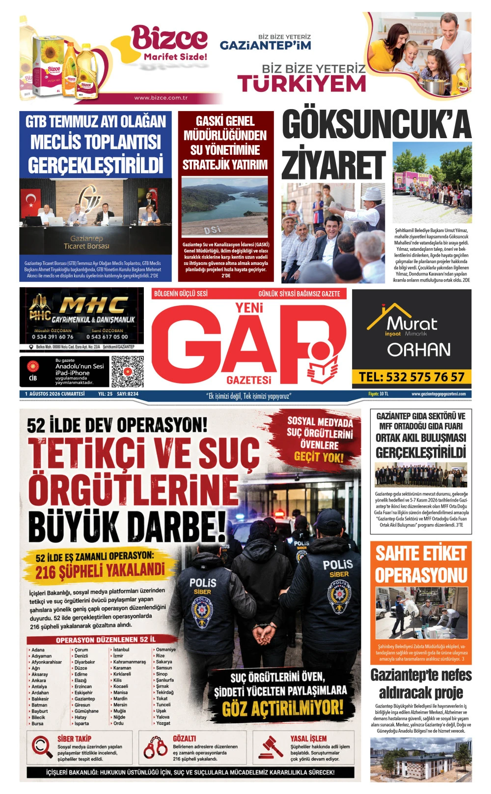 1 AĞUSTOS 2026