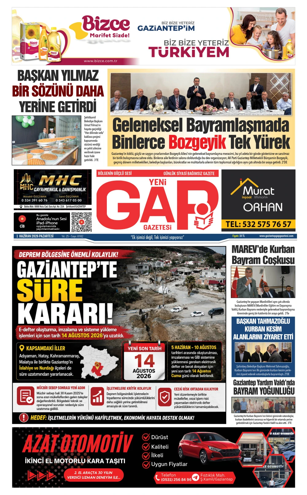  1 HAZİRAN 2026