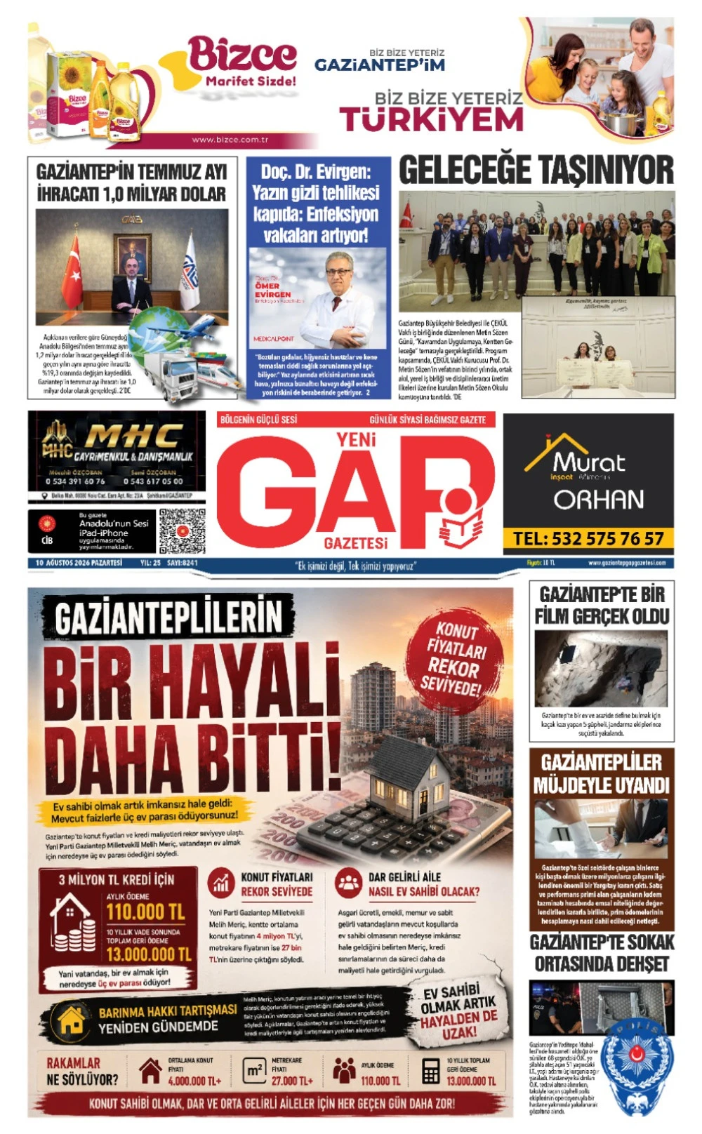 10 AĞUSTOS 2026