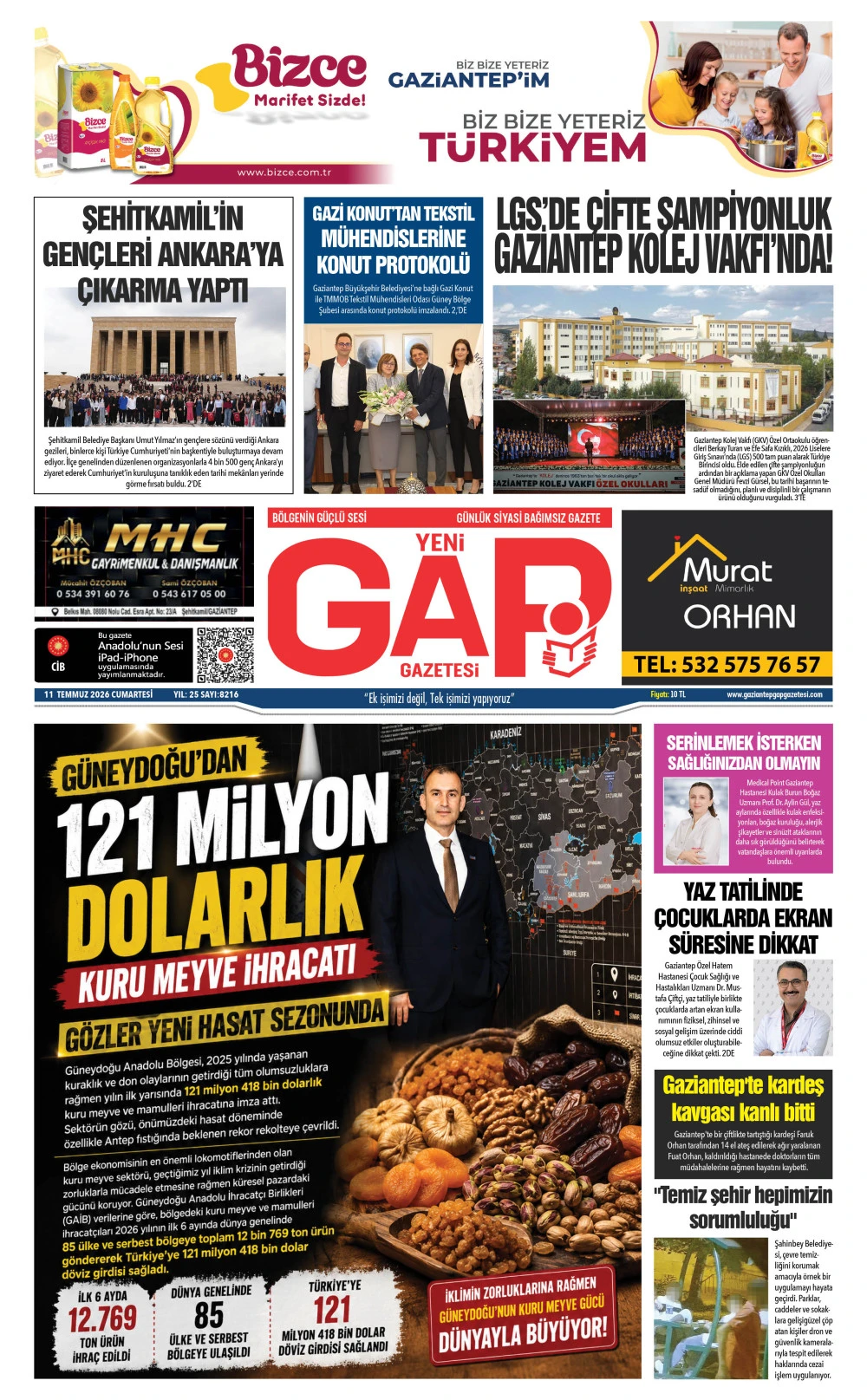 11 TEMMUZ 2026