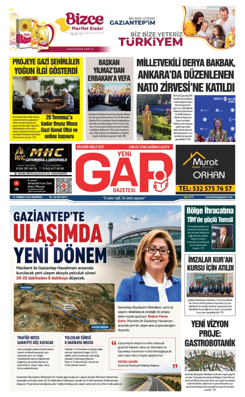 13 TEMMUZ 2026