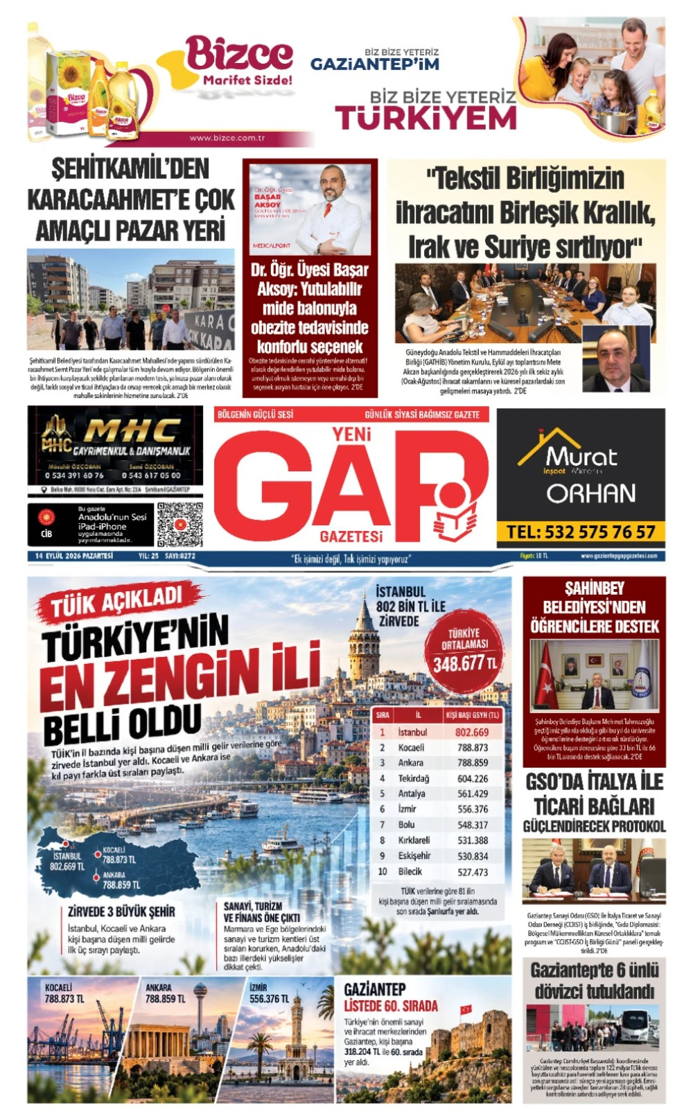 14 EYL&Uuml;L 2026