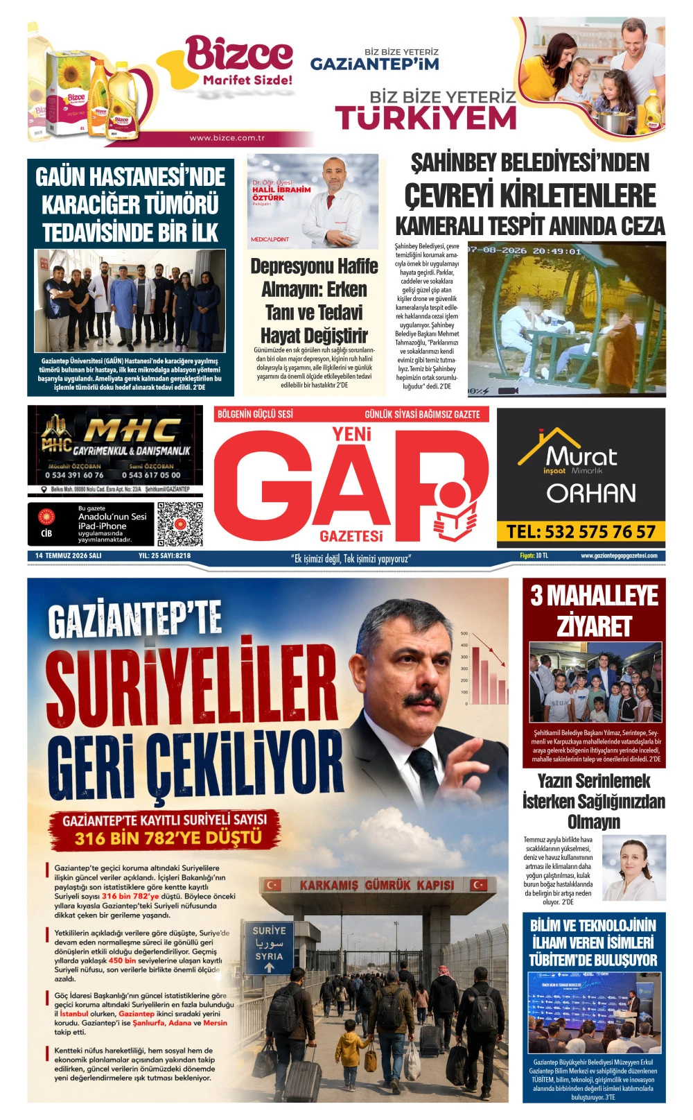 14 TEMMUZ 2026