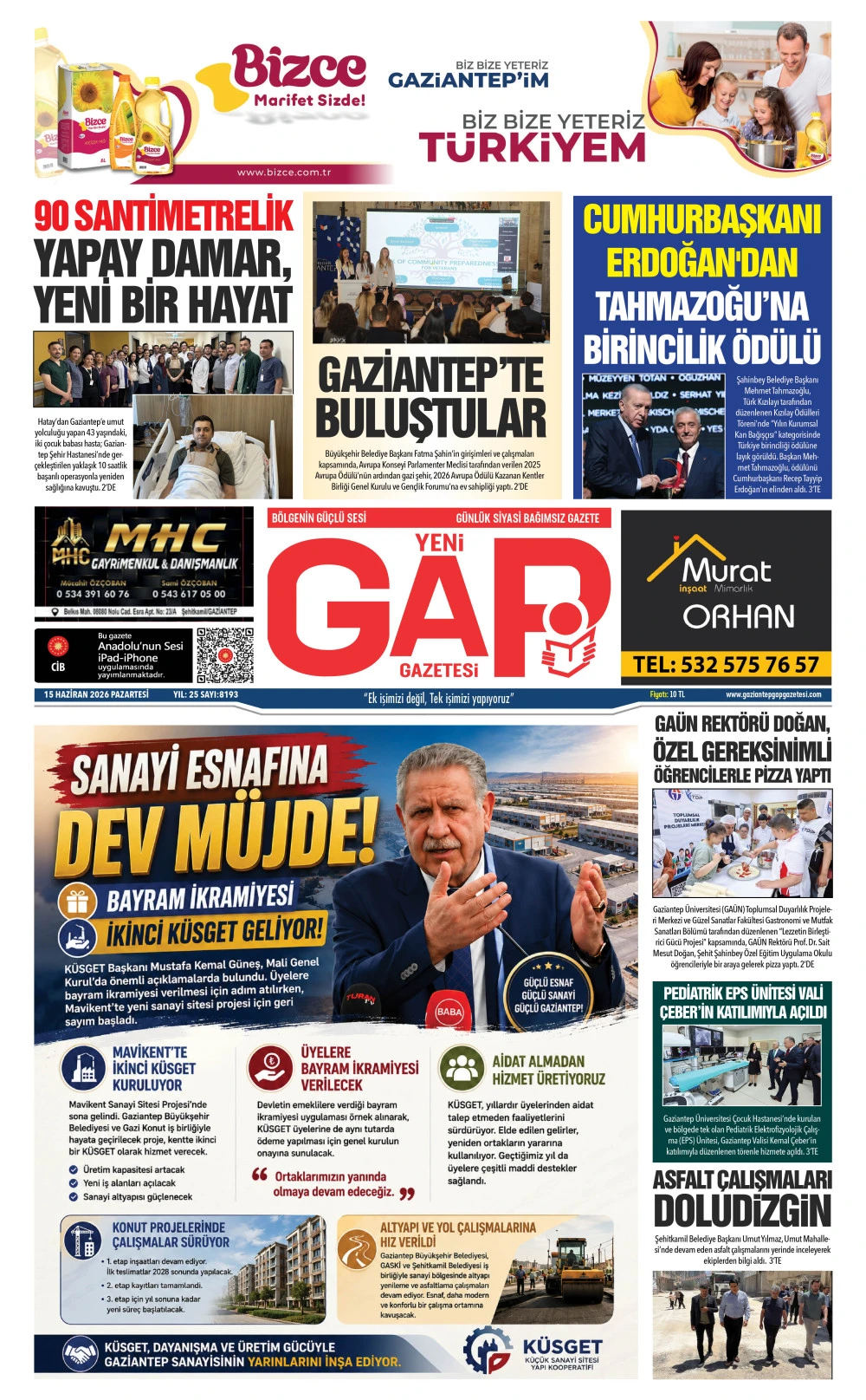 15 HAZİRAN 2026
