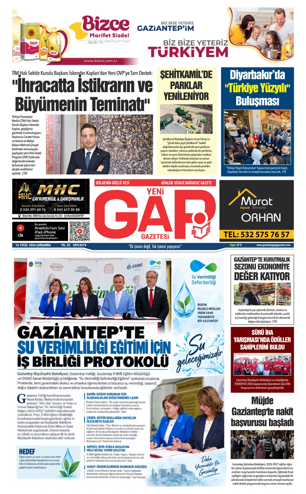 16 EYL&Uuml;L 2026