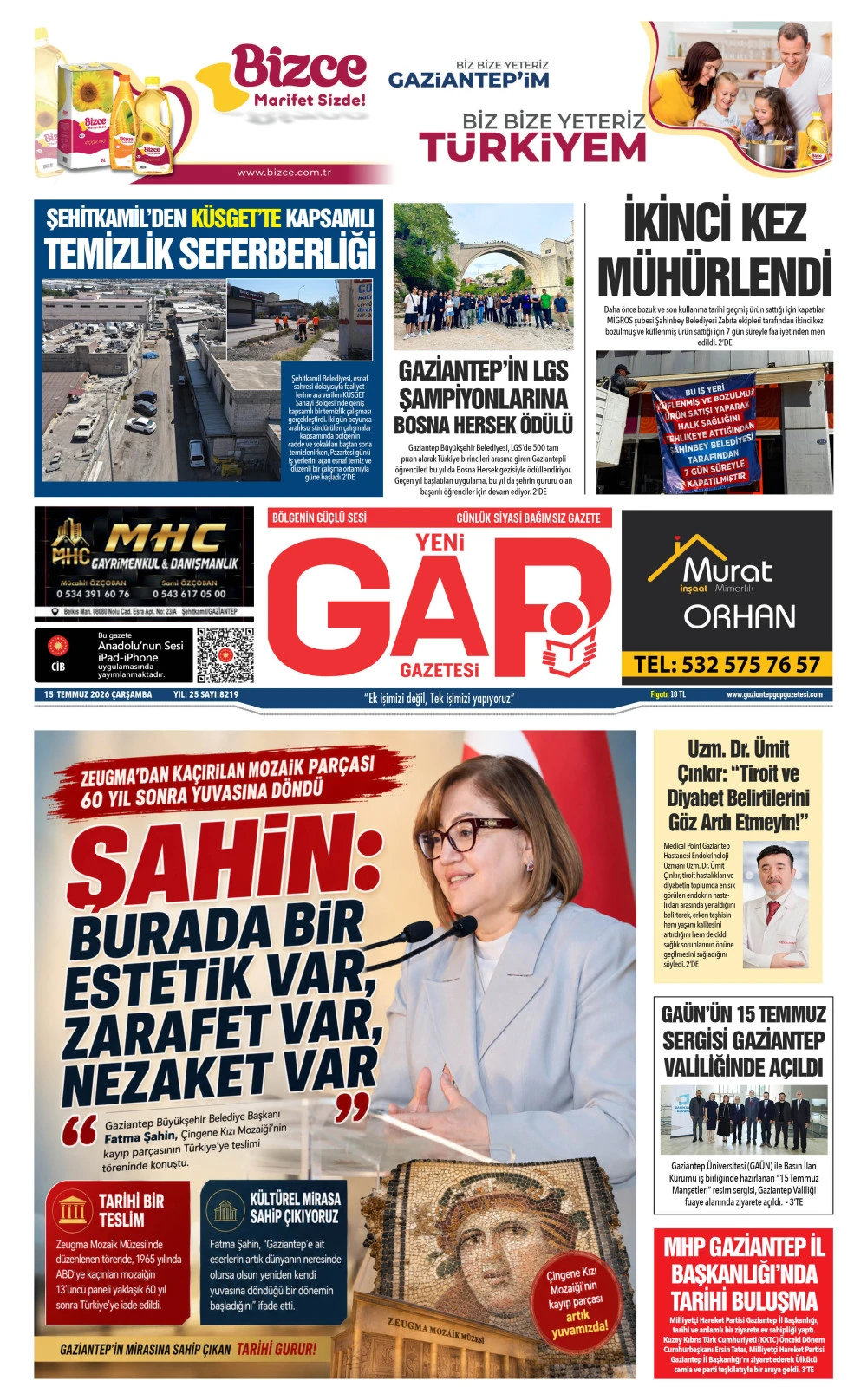 16 TEMMUZ 2026