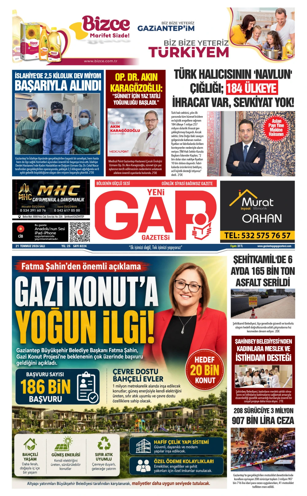 21 TEMMUZ 2026