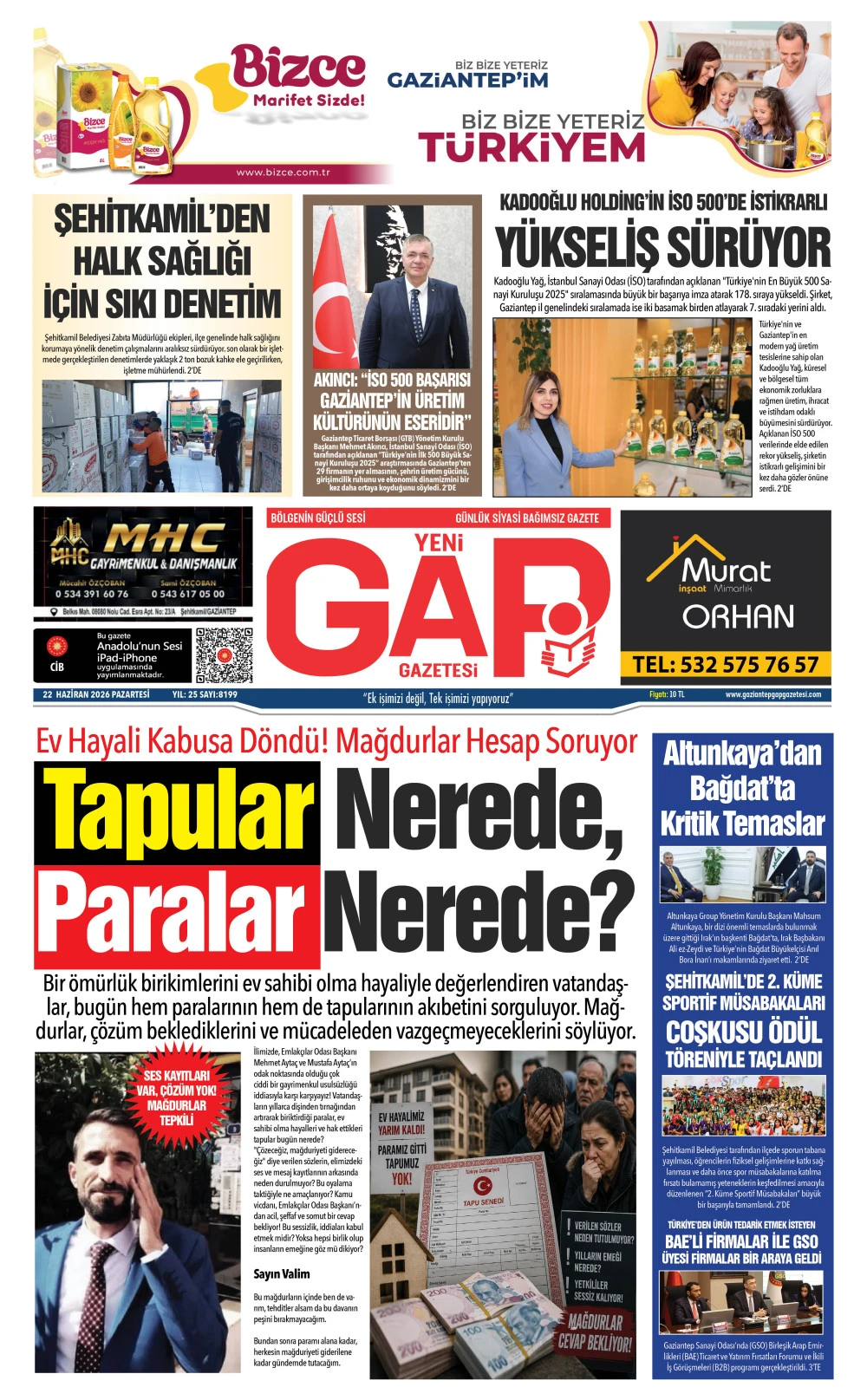 22 HAZİRAN 2026