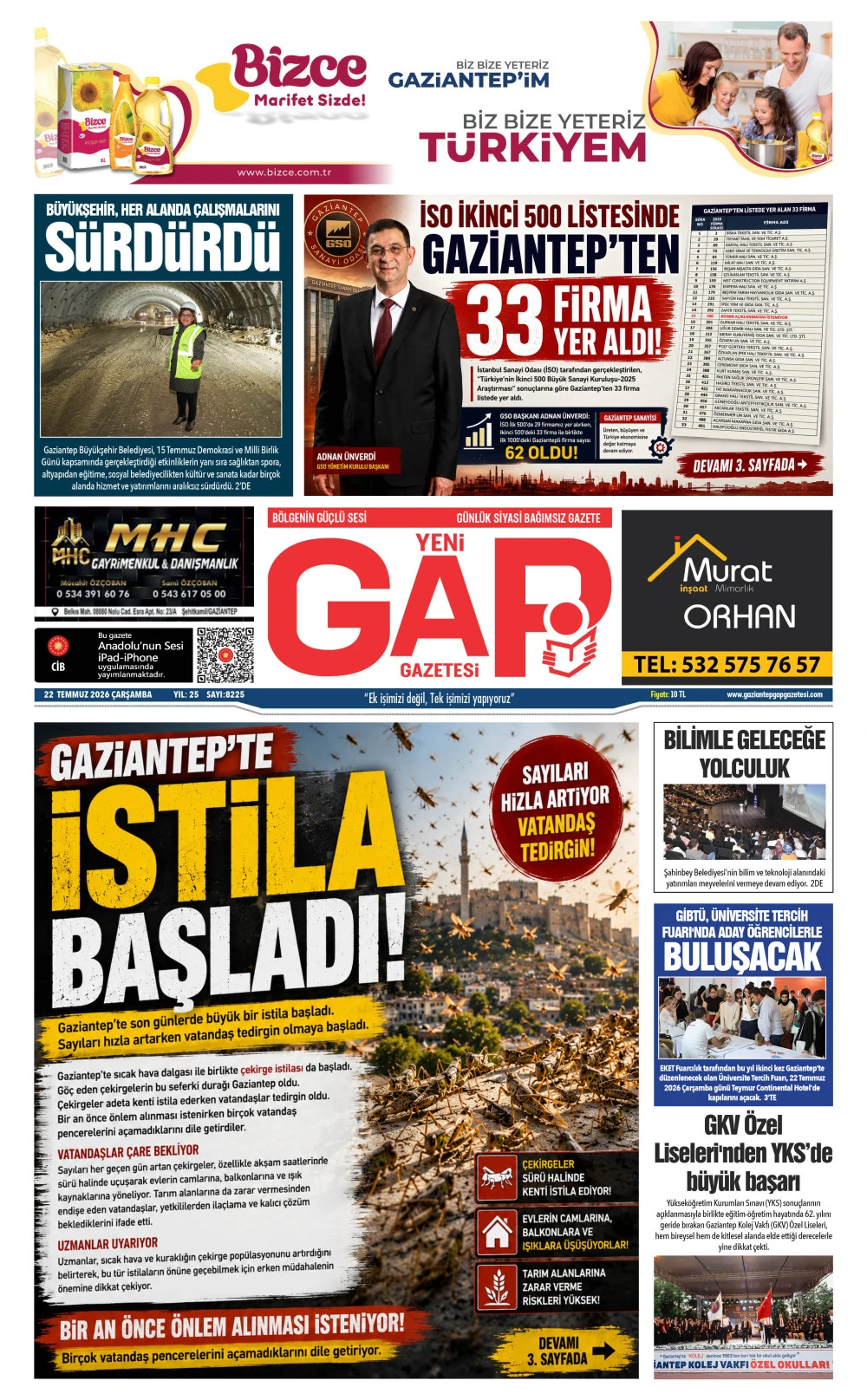 22 TEMMUZ 2026