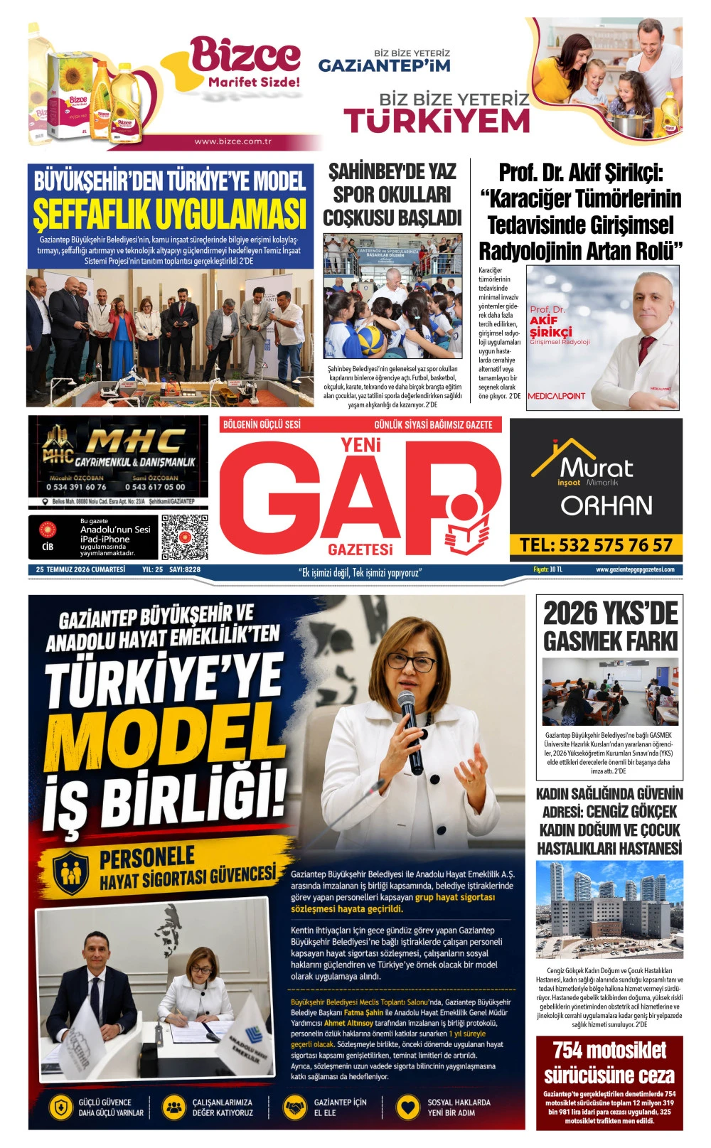 25 TEMMUZ 2026