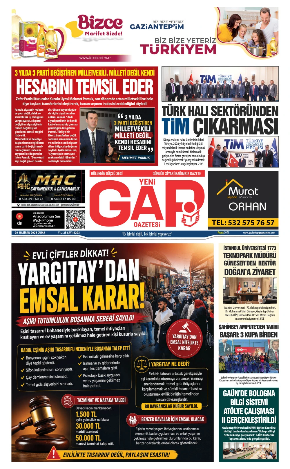 26 HAZİRAN 2026