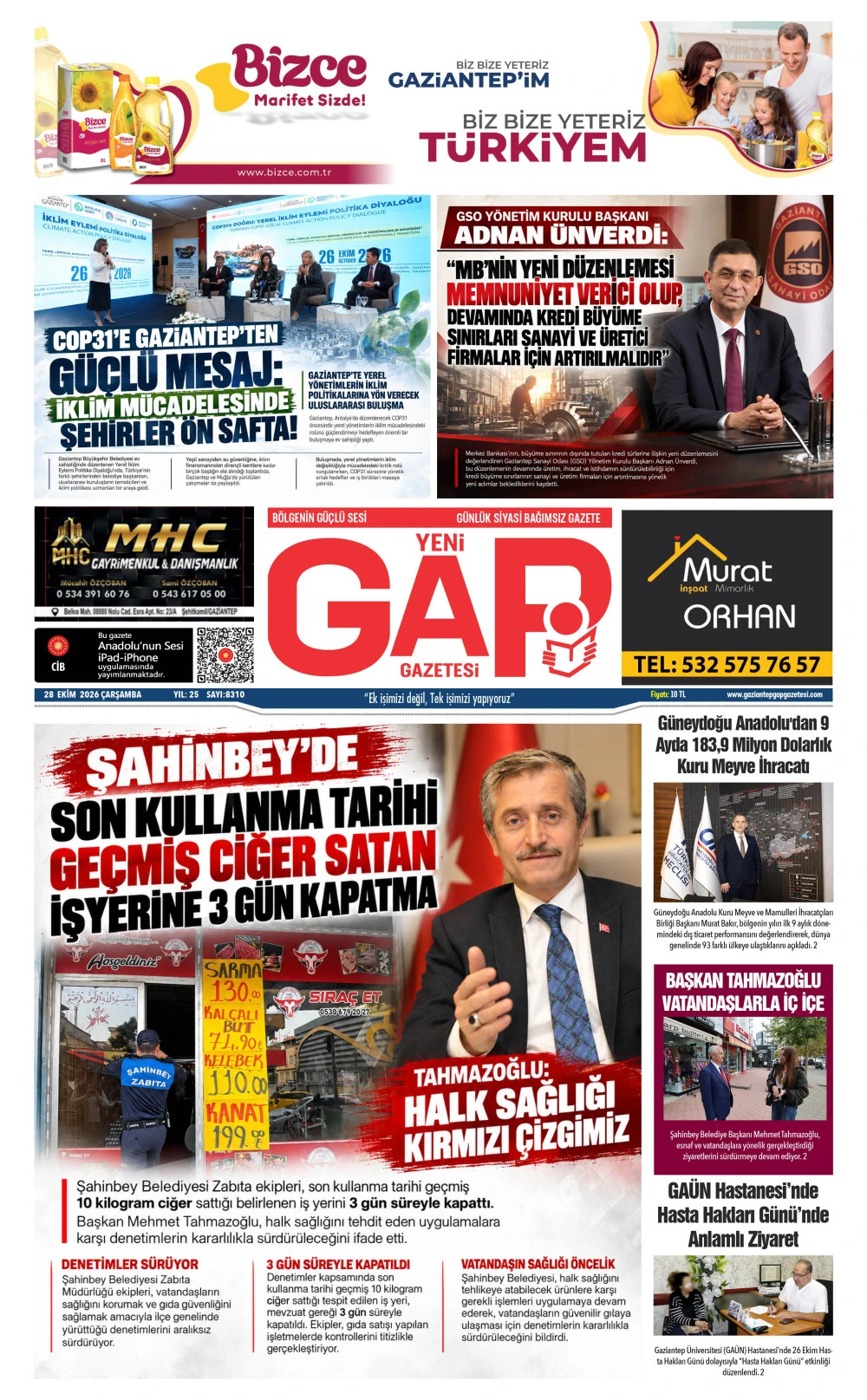 28 EKİM 2026