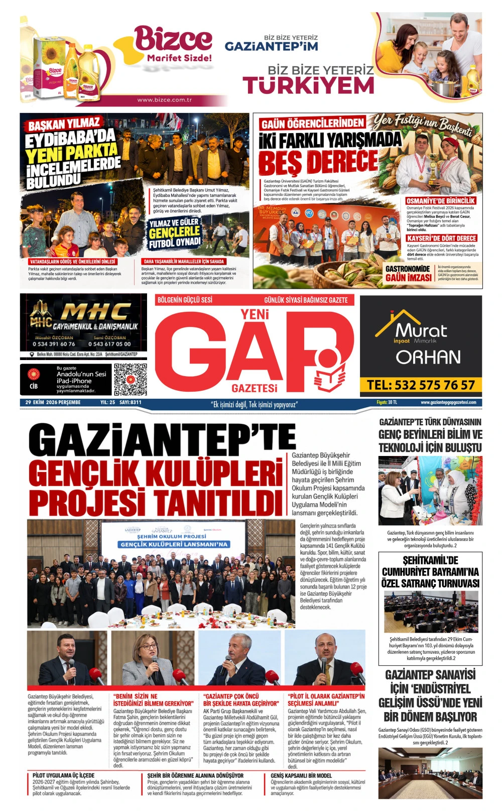29 EKİM 2026