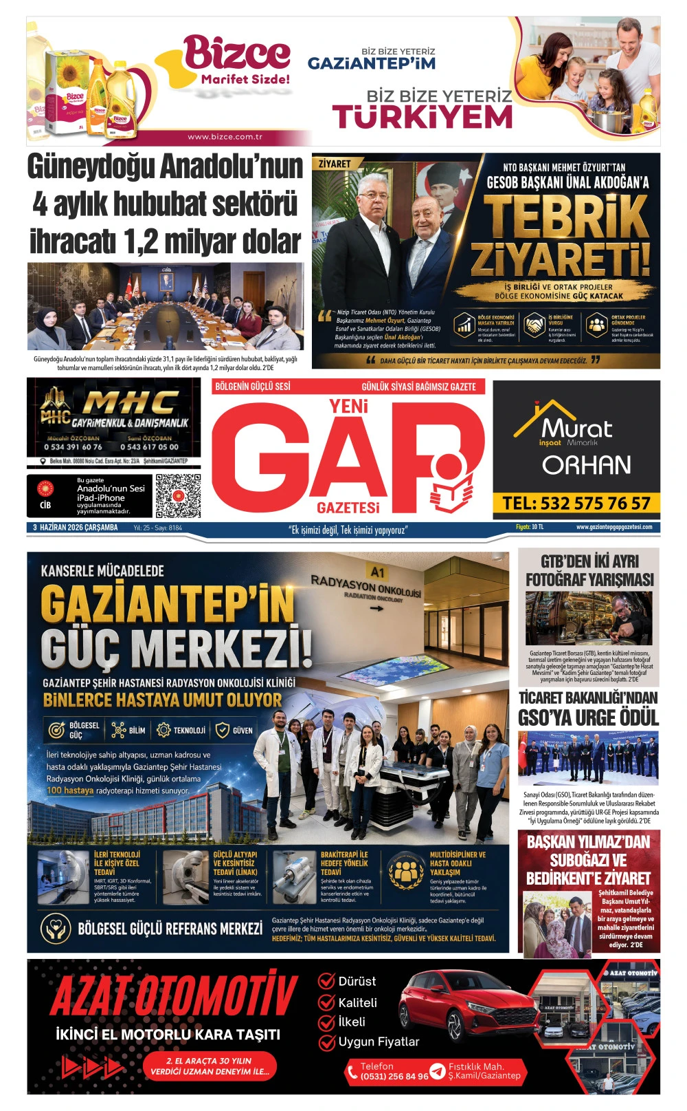 3 HAZİRAN 2026