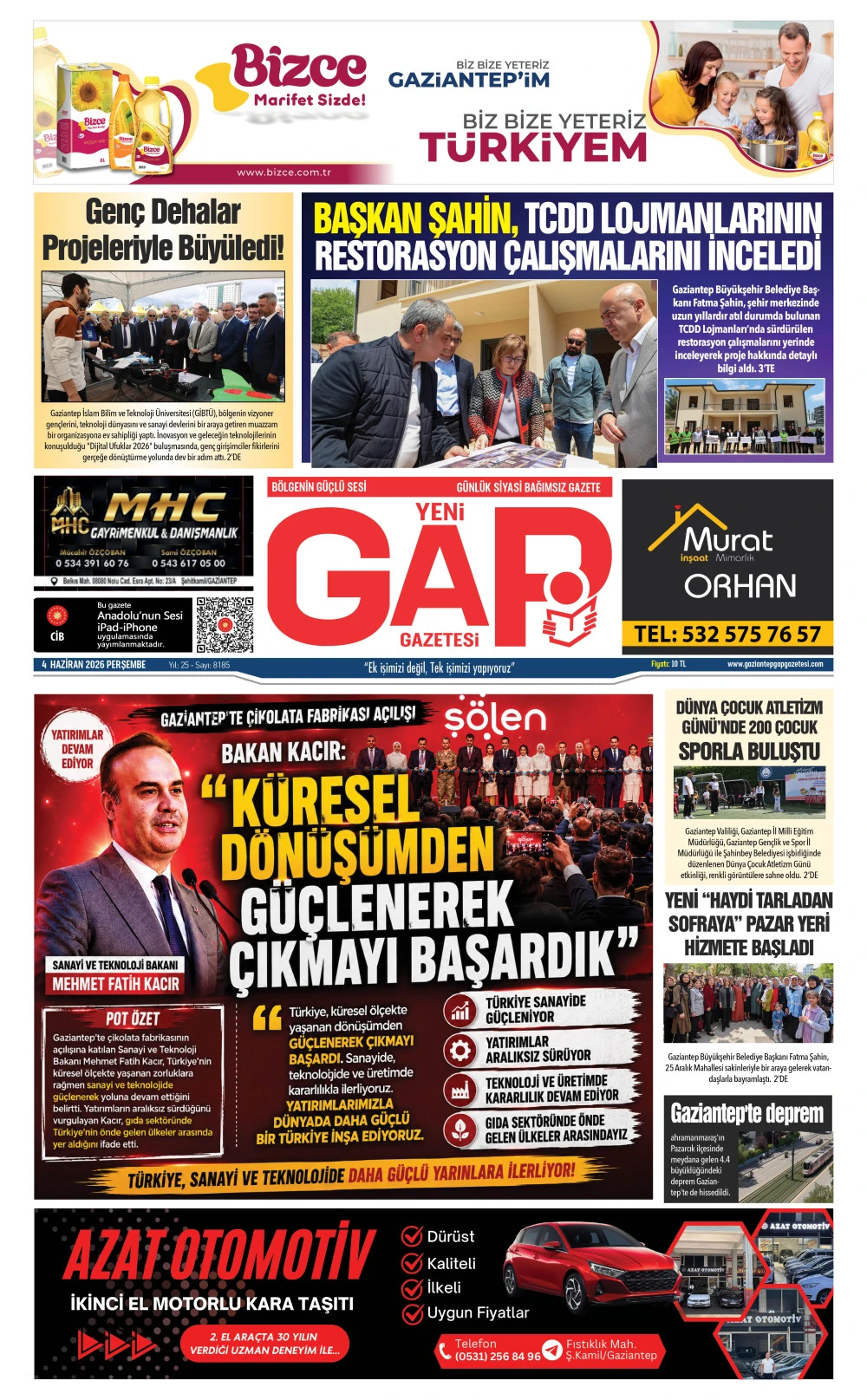 4 HAZİRAN 2026