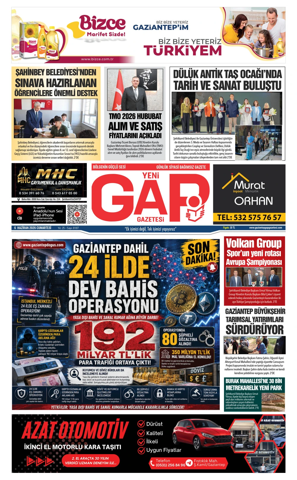 6 HAZİRAN 2026