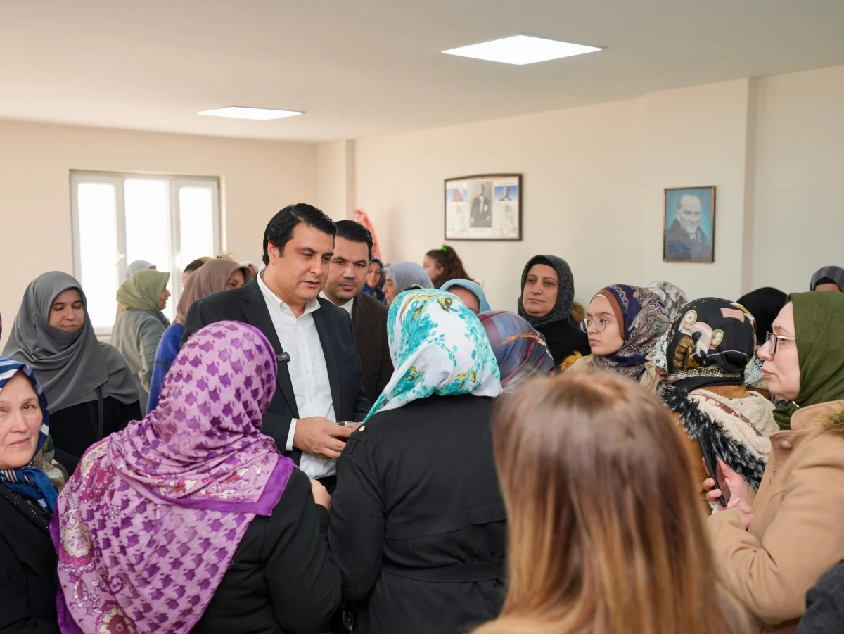 BAŞKAN UMUT YILMAZ&rsquo;DAN KADINLARA DESTEK ZİYARETİ