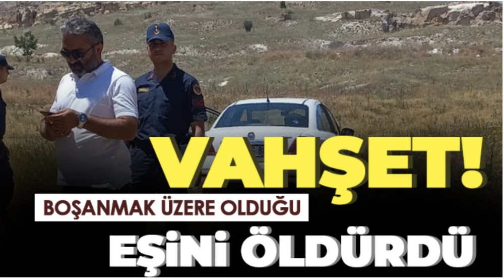 Boşanmak üzere olduğu eşini öldürdü