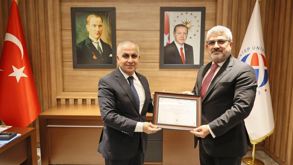 GABİAD HEYETİNDEN GA&Uuml;N REKT&Ouml;R&Uuml; PROF. DR. DOĞAN&rsquo;A ZİYARET