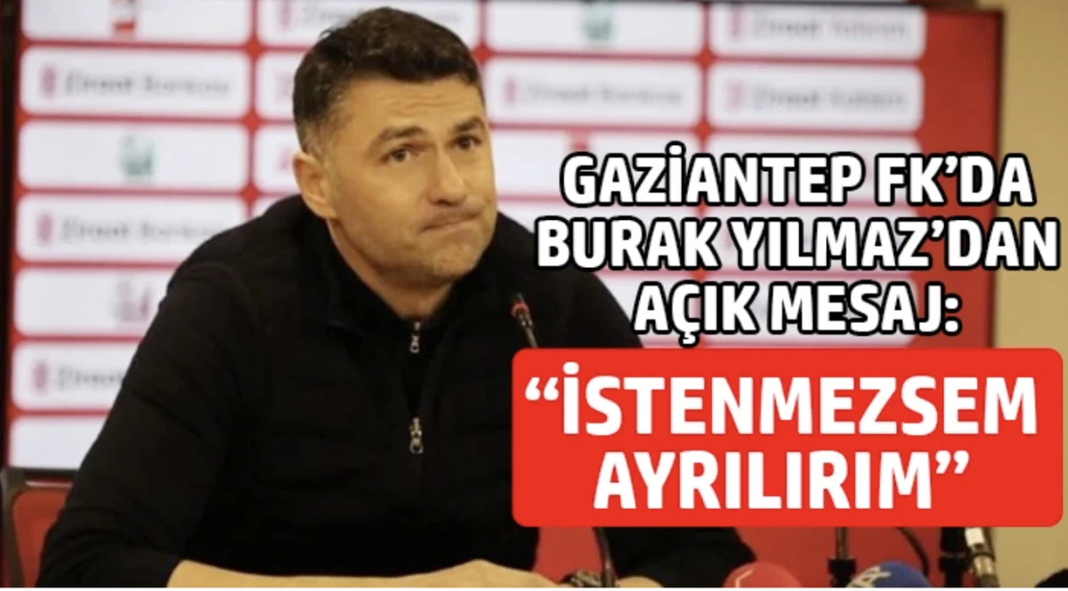 Gaziantep FK Teknik Direkt&ouml;r&uuml;: &ldquo;Tepkileri Normal Karşılıyorum&rdquo;