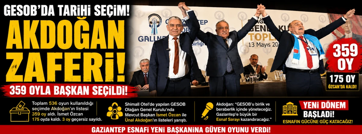 GESOB&rsquo;da Akdoğan d&ouml;nemi: Birlik kazandı