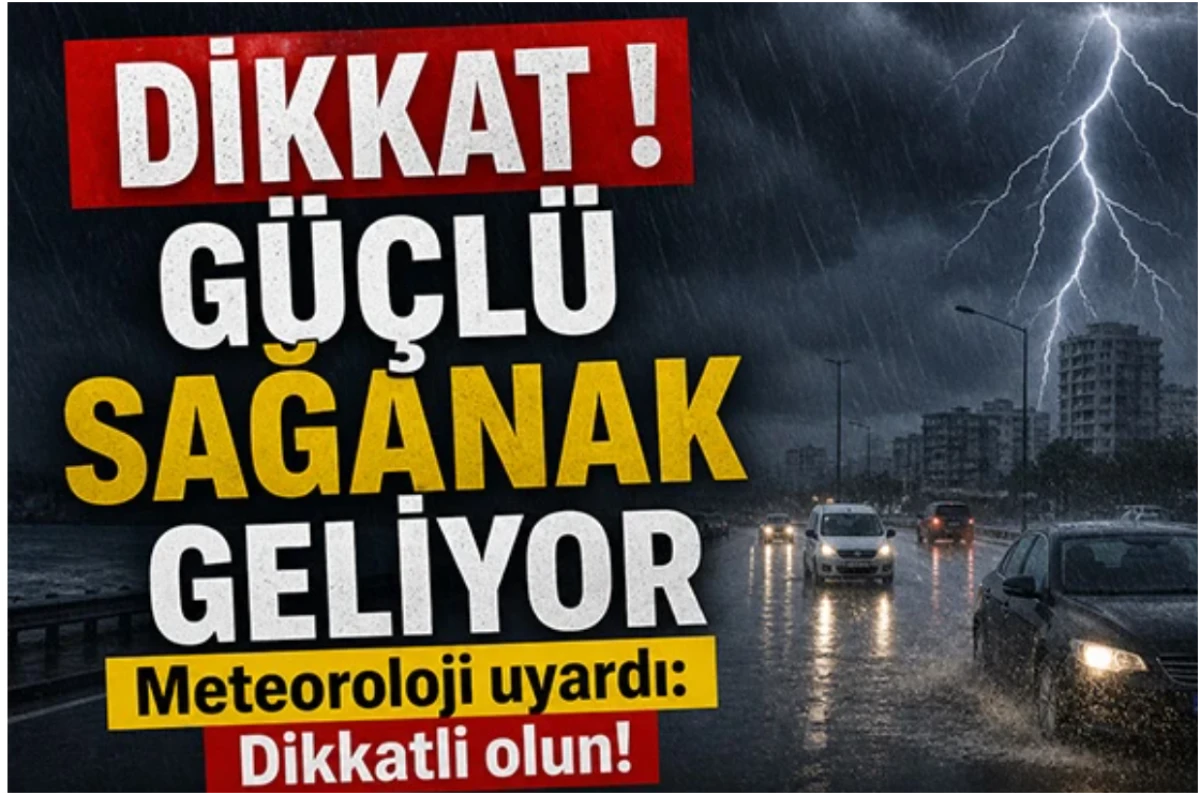 Gaziantepliler Dikkat! Meteoroloji uyardı! Sağanak Geliyor!