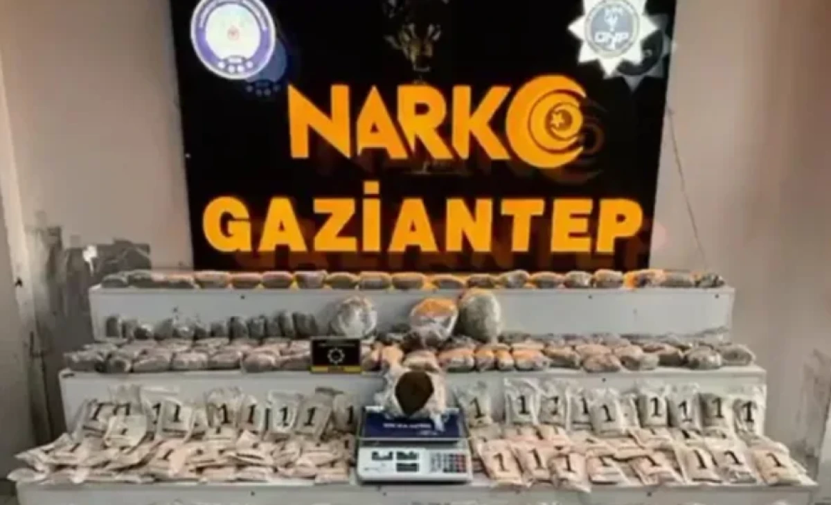 Gaziantep’te 21 kilo reçine esrar ele geçirildi