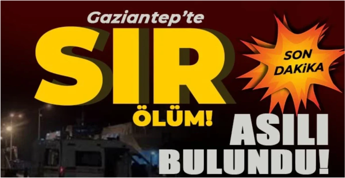 Gaziantep'te acı son! Ahırda asılı bulundu!