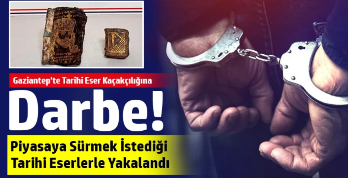 Gaziantep&rsquo;te Altın Yazmalı 2 Tarihi Kitap Ele Ge&ccedil;irildi
