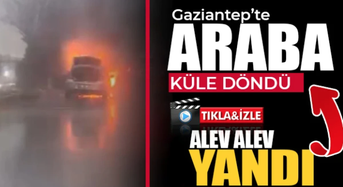 Gaziantep'te araba k&uuml;le d&ouml;nd&uuml;