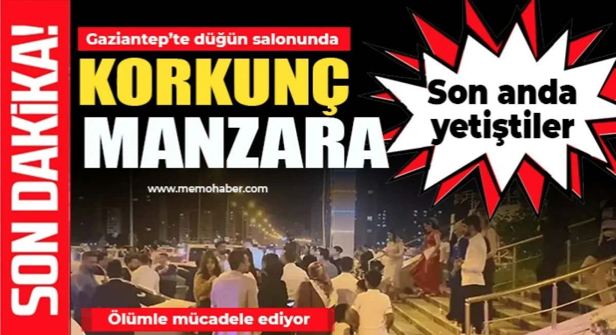 Gaziantep&rsquo;te d&uuml;ğ&uuml;n salonunda korkun&ccedil; manzara