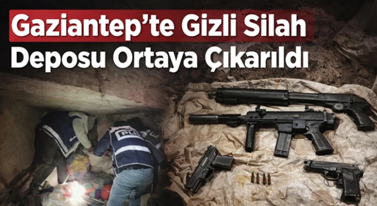 Gaziantep&rsquo;te Eve Baskın: Bodrumda Gizlenen 4 Silah Bulundu