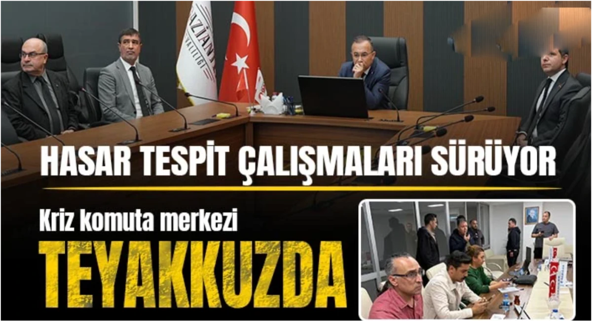 Gaziantep'te kriz komuta merkezi teyakkuzda