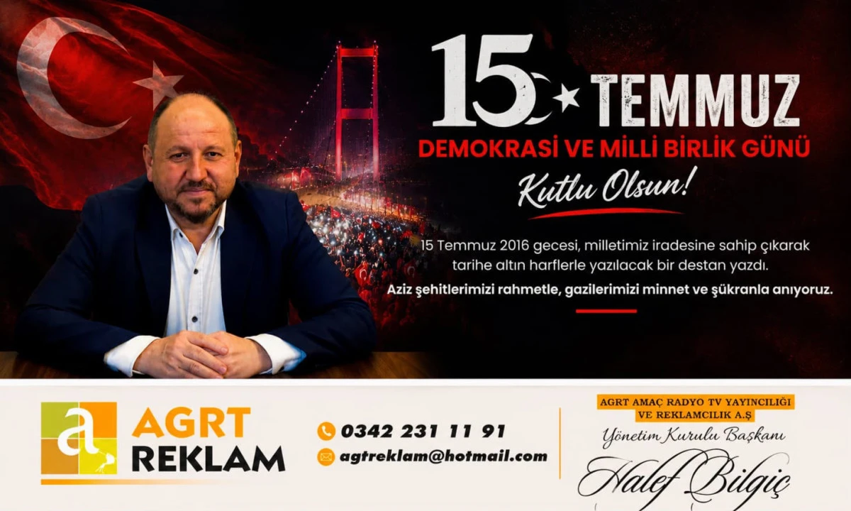 Halef Bilgi&ccedil;'ten 15 Temmuz Demokrasi ve Mill&icirc; Birlik G&uuml;n&uuml; Mesajı! 