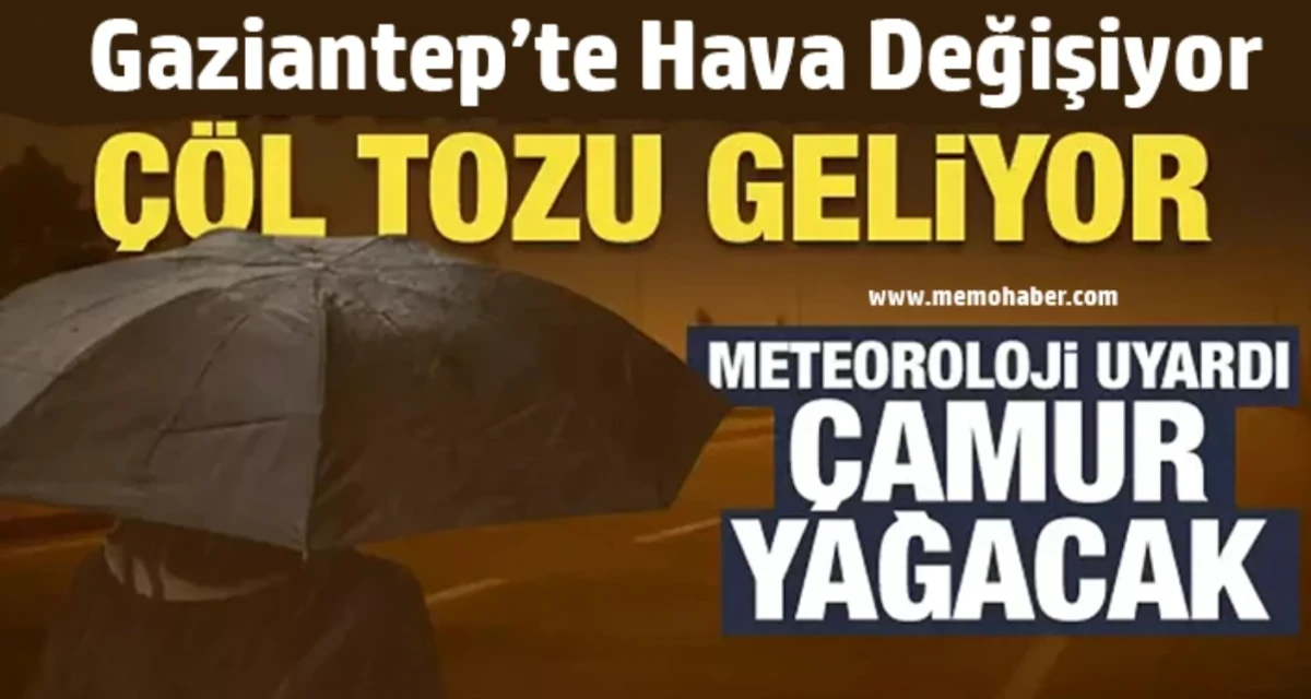 Meteoroloji&rsquo;den Gaziantep İ&ccedil;in &Ccedil;&ouml;l Tozu Uyarısı