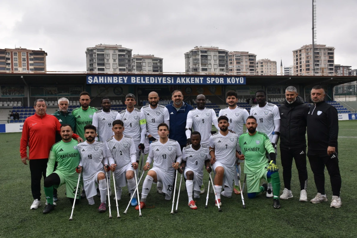  ŞAHİNBEY AMPUTE&rsquo;DEN GOL ŞOV: 5-0