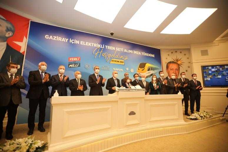 YERLİ VE MİLLİ TRENLER İ&Ccedil;İN 47 MİLYON EURO&rsquo;LUK İMZA ATILDI