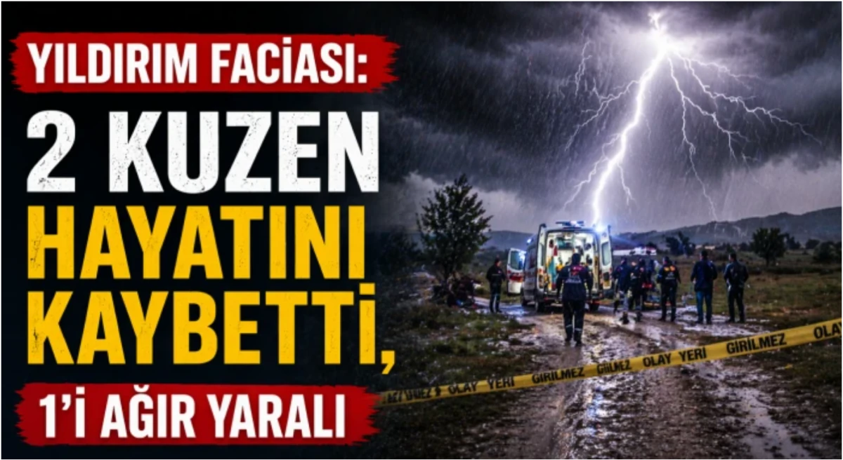 Yıldırım faciası: 2 kuzen hayatını kaybetti, 1'i ağır yaralı